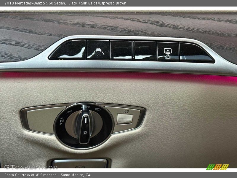 Black / Silk Beige/Espresso Brown 2018 Mercedes-Benz S 560 Sedan