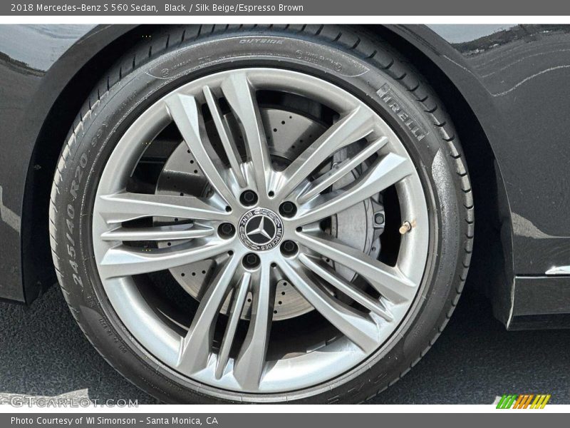 Black / Silk Beige/Espresso Brown 2018 Mercedes-Benz S 560 Sedan