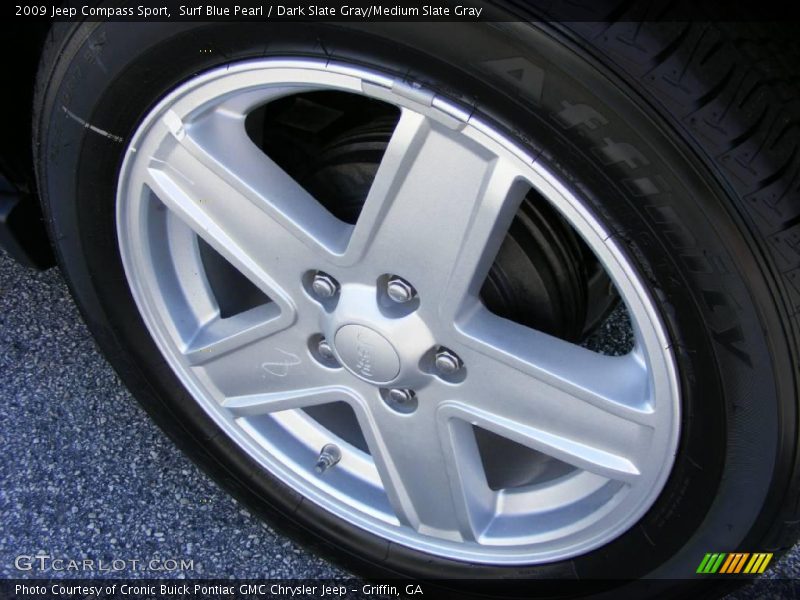 Surf Blue Pearl / Dark Slate Gray/Medium Slate Gray 2009 Jeep Compass Sport