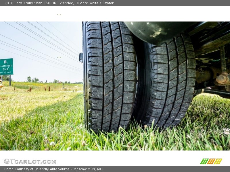 Oxford White / Pewter 2018 Ford Transit Van 350 HR Extended