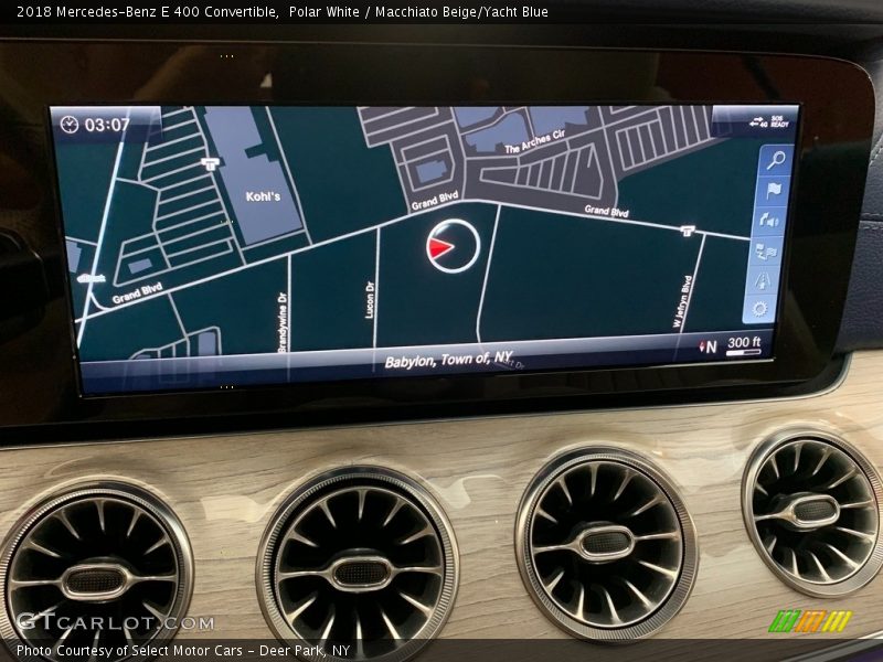 Navigation of 2018 E 400 Convertible