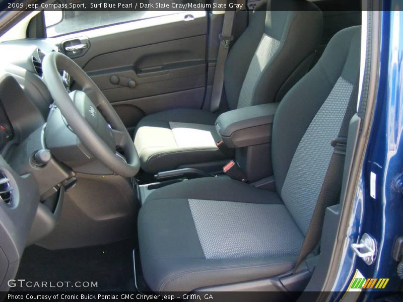 Surf Blue Pearl / Dark Slate Gray/Medium Slate Gray 2009 Jeep Compass Sport