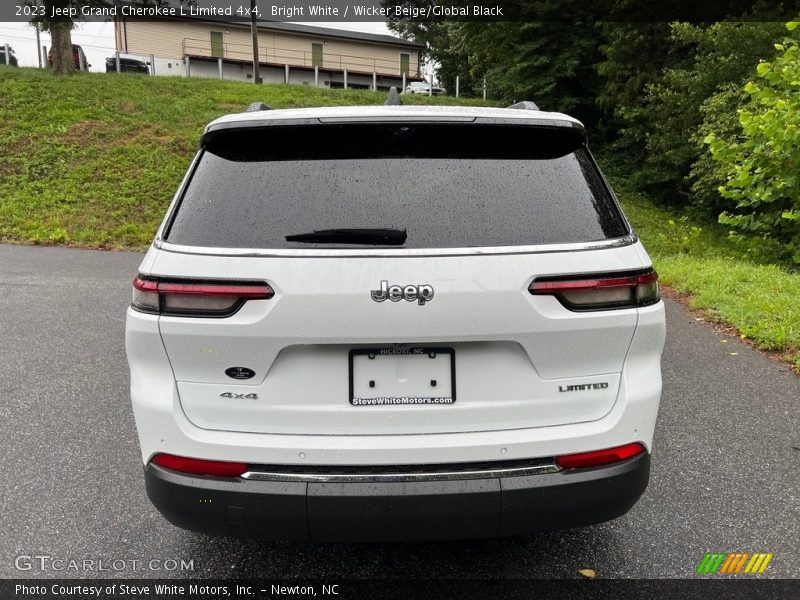 Bright White / Wicker Beige/Global Black 2023 Jeep Grand Cherokee L Limited 4x4