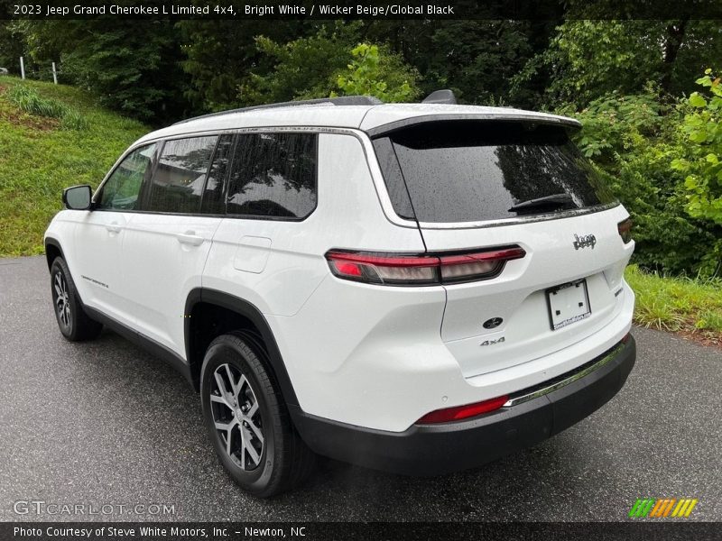 Bright White / Wicker Beige/Global Black 2023 Jeep Grand Cherokee L Limited 4x4