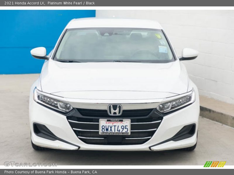 Platinum White Pearl / Black 2021 Honda Accord LX