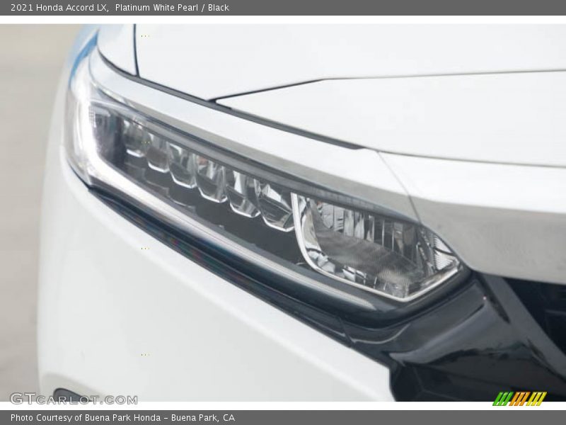 Platinum White Pearl / Black 2021 Honda Accord LX