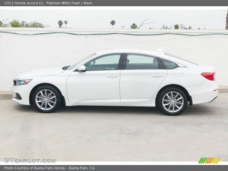 Platinum White Pearl / Black 2021 Honda Accord LX
