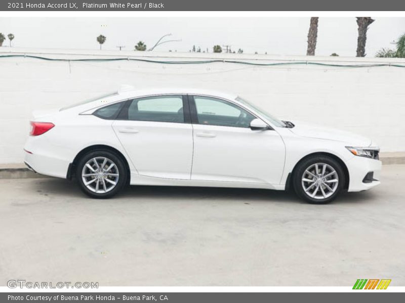 Platinum White Pearl / Black 2021 Honda Accord LX