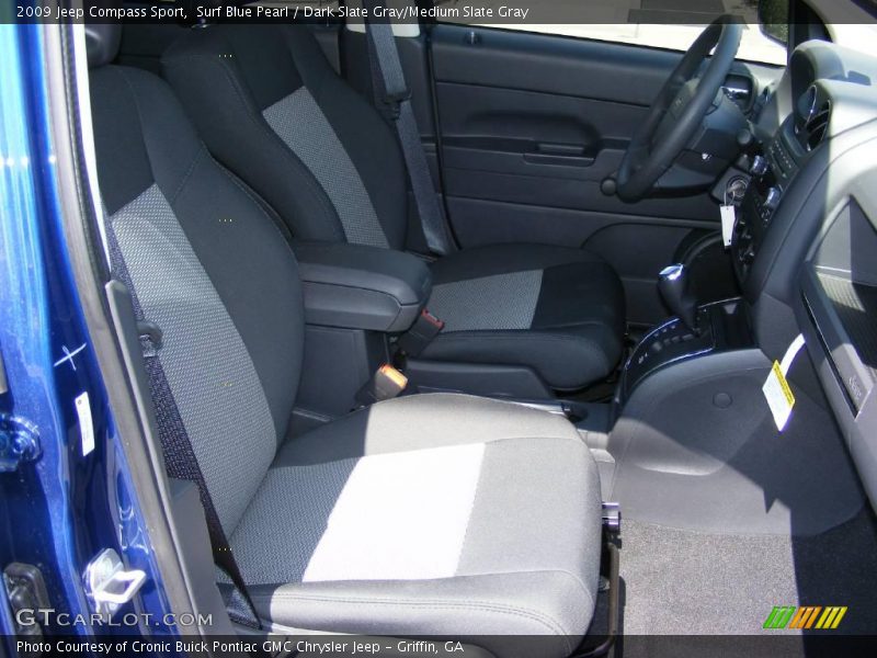 Surf Blue Pearl / Dark Slate Gray/Medium Slate Gray 2009 Jeep Compass Sport