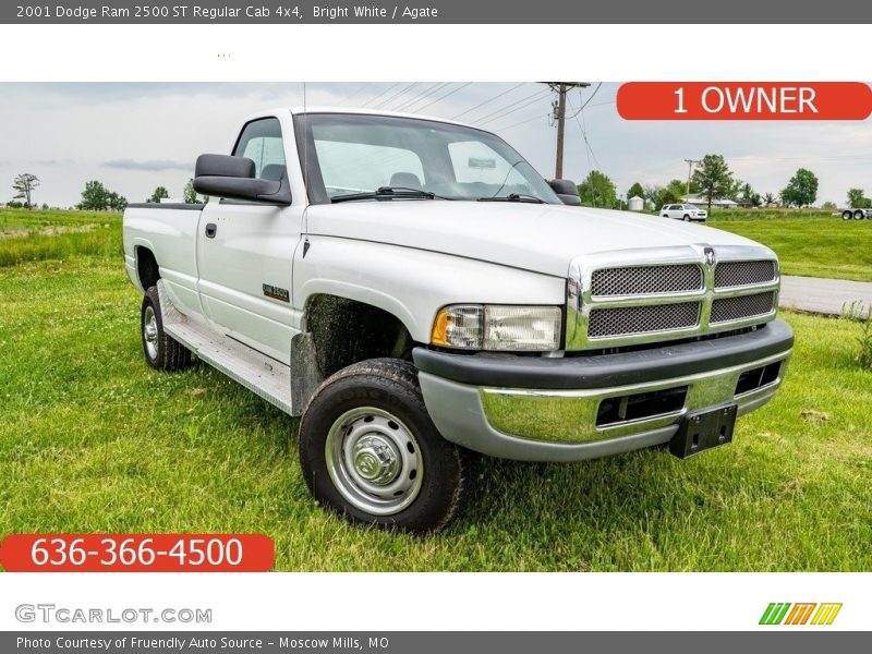 Bright White / Agate 2001 Dodge Ram 2500 ST Regular Cab 4x4