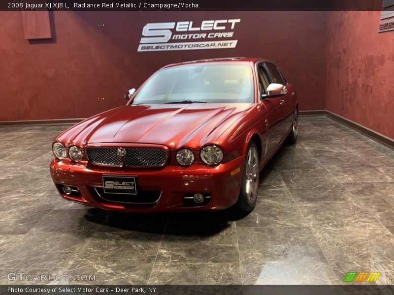 Radiance Red Metallic / Champagne/Mocha 2008 Jaguar XJ XJ8 L
