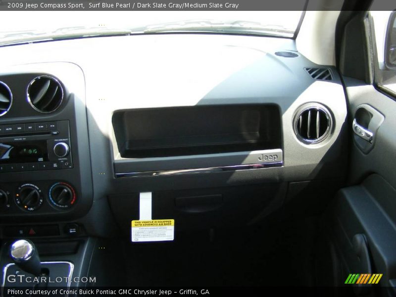 Surf Blue Pearl / Dark Slate Gray/Medium Slate Gray 2009 Jeep Compass Sport