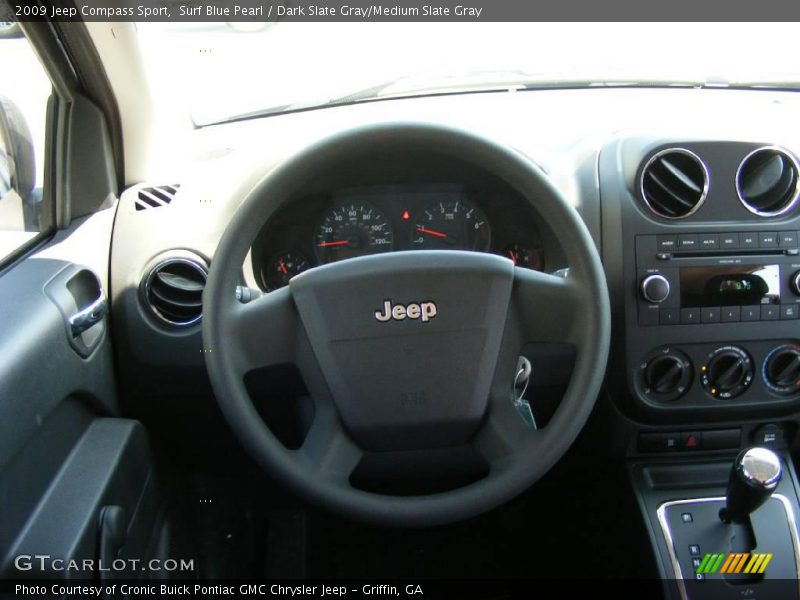 Surf Blue Pearl / Dark Slate Gray/Medium Slate Gray 2009 Jeep Compass Sport