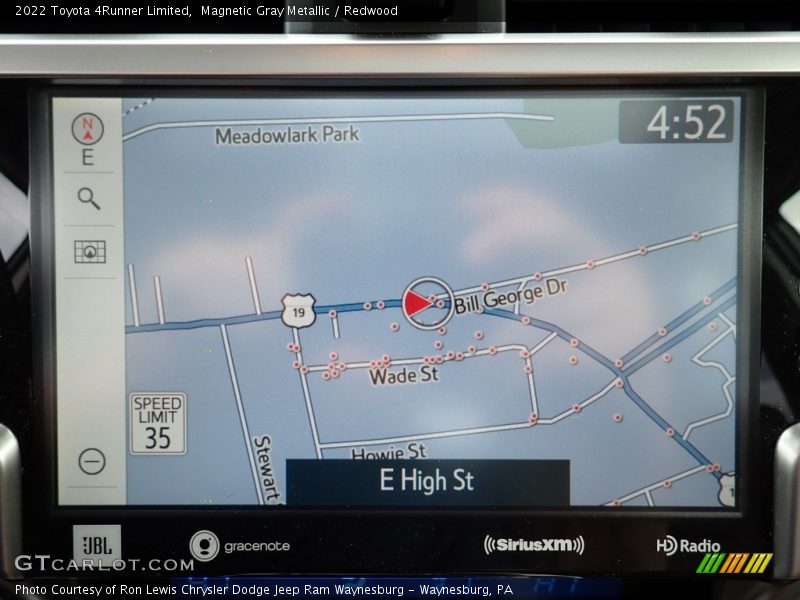 Navigation of 2022 4Runner Limited