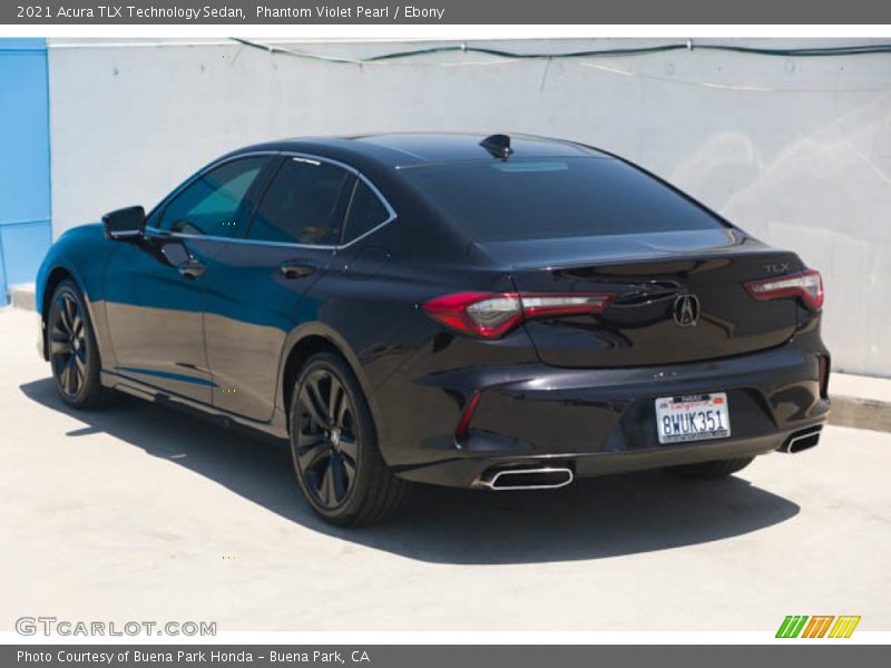 Phantom Violet Pearl / Ebony 2021 Acura TLX Technology Sedan