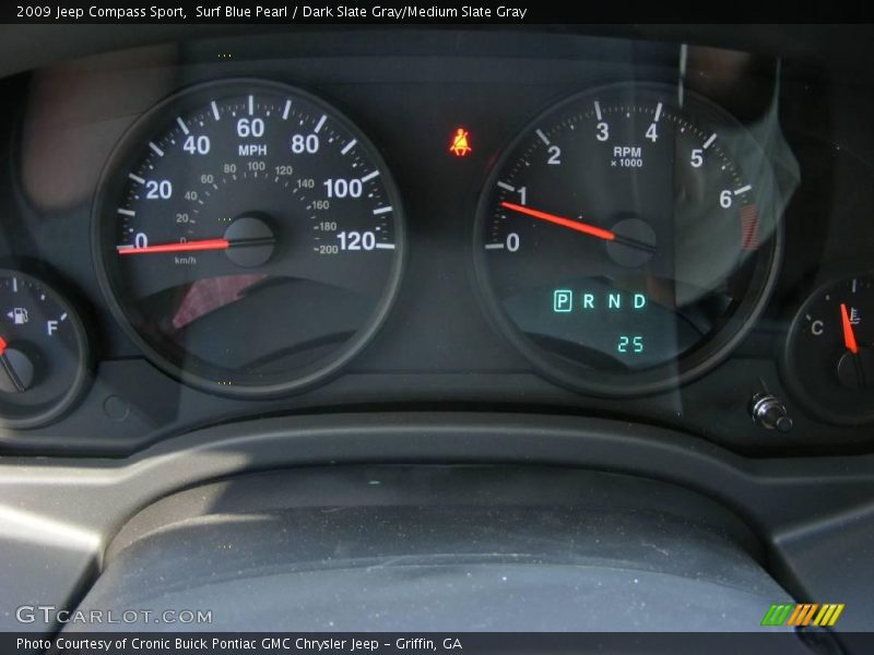 Surf Blue Pearl / Dark Slate Gray/Medium Slate Gray 2009 Jeep Compass Sport