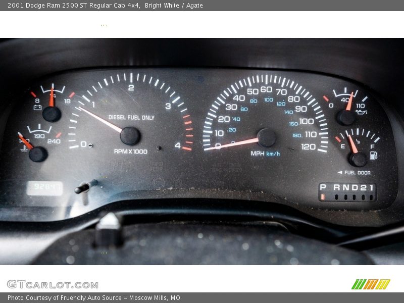  2001 Ram 2500 ST Regular Cab 4x4 ST Regular Cab 4x4 Gauges