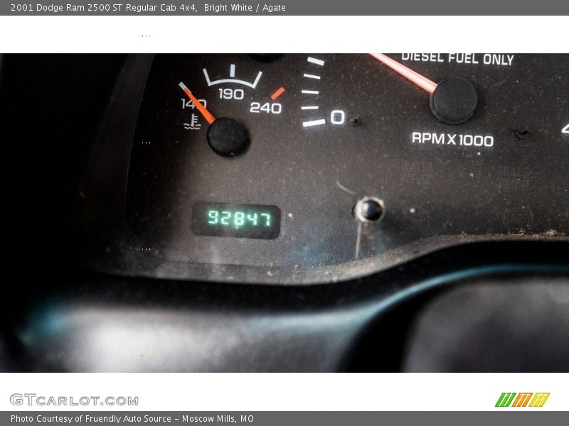 Bright White / Agate 2001 Dodge Ram 2500 ST Regular Cab 4x4