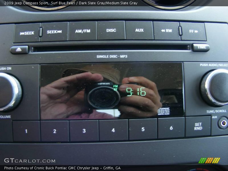 Surf Blue Pearl / Dark Slate Gray/Medium Slate Gray 2009 Jeep Compass Sport