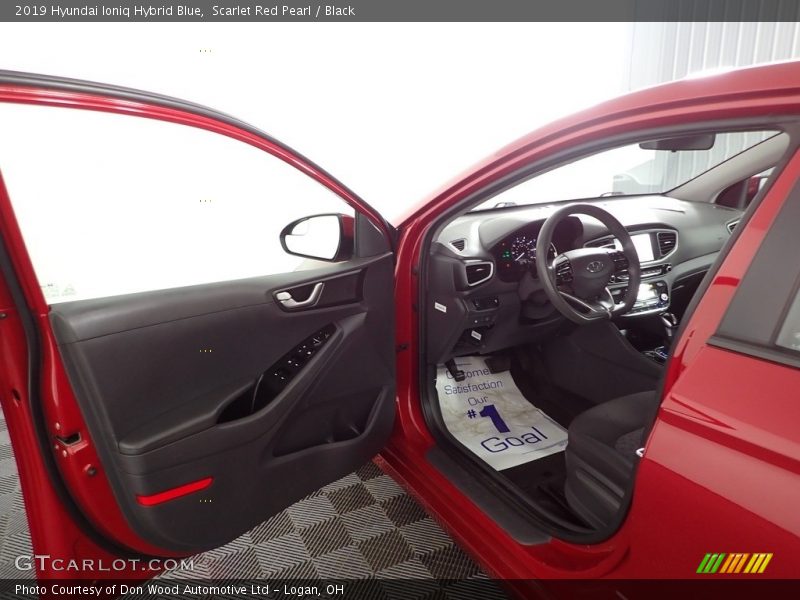 Scarlet Red Pearl / Black 2019 Hyundai Ioniq Hybrid Blue