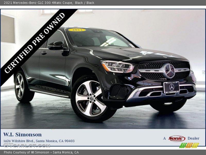 Black / Black 2021 Mercedes-Benz GLC 300 4Matic Coupe