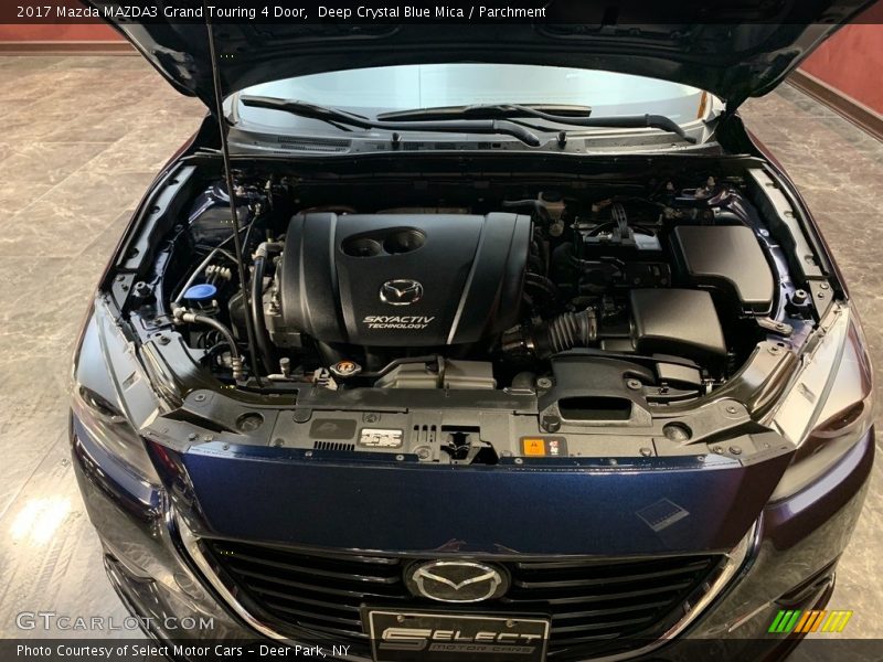 Deep Crystal Blue Mica / Parchment 2017 Mazda MAZDA3 Grand Touring 4 Door