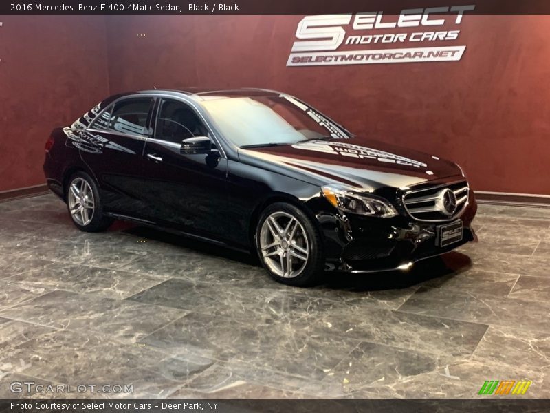 Black / Black 2016 Mercedes-Benz E 400 4Matic Sedan