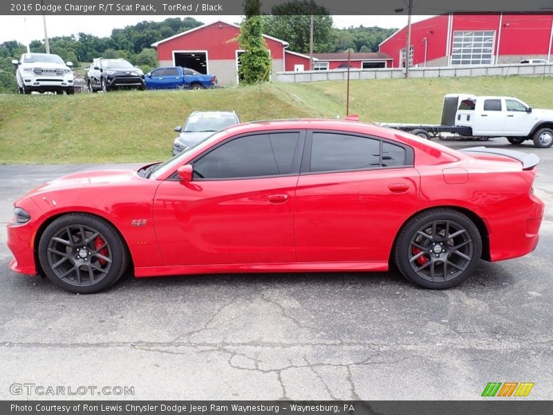 TorRed / Black 2016 Dodge Charger R/T Scat Pack