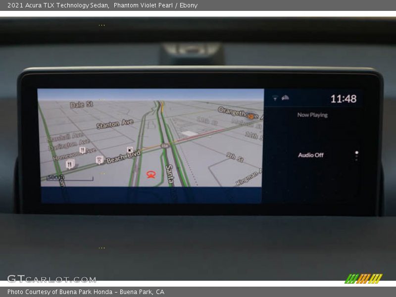 Navigation of 2021 TLX Technology Sedan