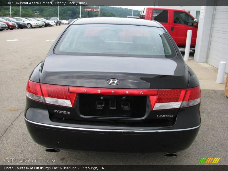 Ebony Black / Black 2007 Hyundai Azera Limited