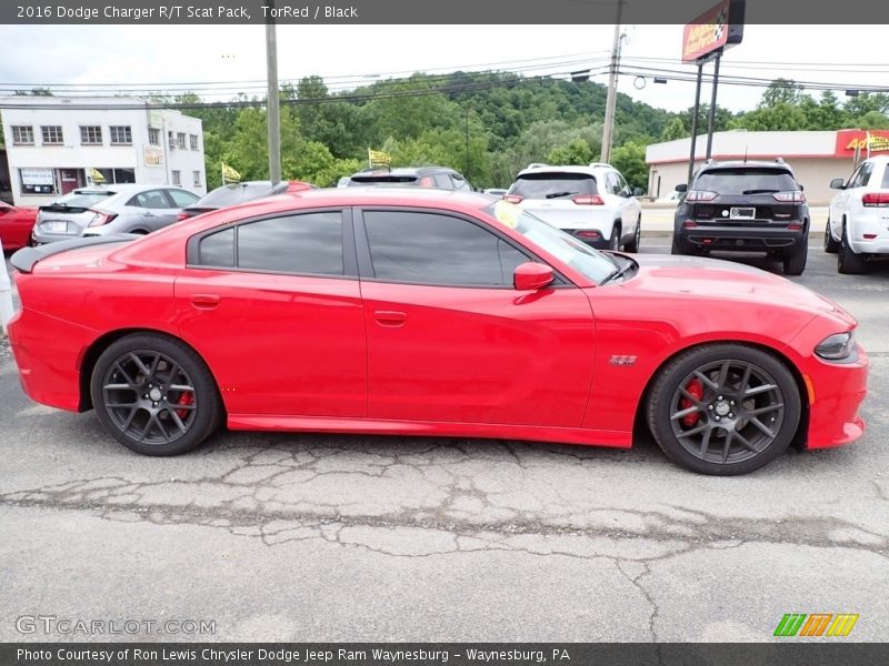 TorRed / Black 2016 Dodge Charger R/T Scat Pack