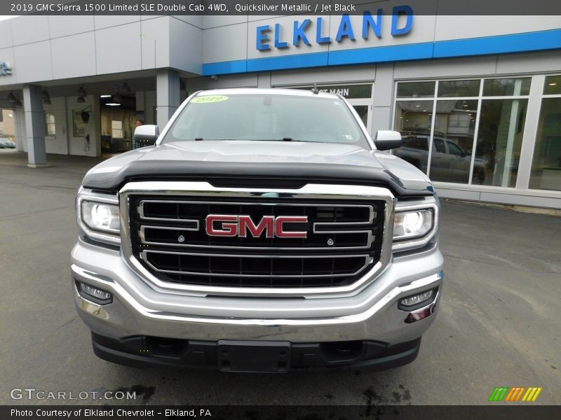 Quicksilver Metallic / Jet Black 2019 GMC Sierra 1500 Limited SLE Double Cab 4WD