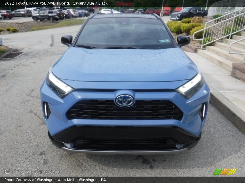 Cavalry Blue / Black 2022 Toyota RAV4 XSE AWD Hybrid