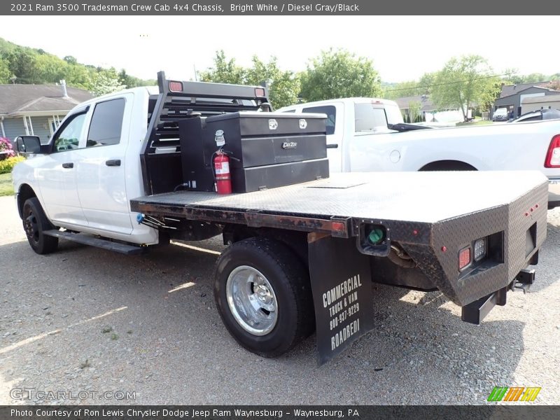 Bright White / Diesel Gray/Black 2021 Ram 3500 Tradesman Crew Cab 4x4 Chassis