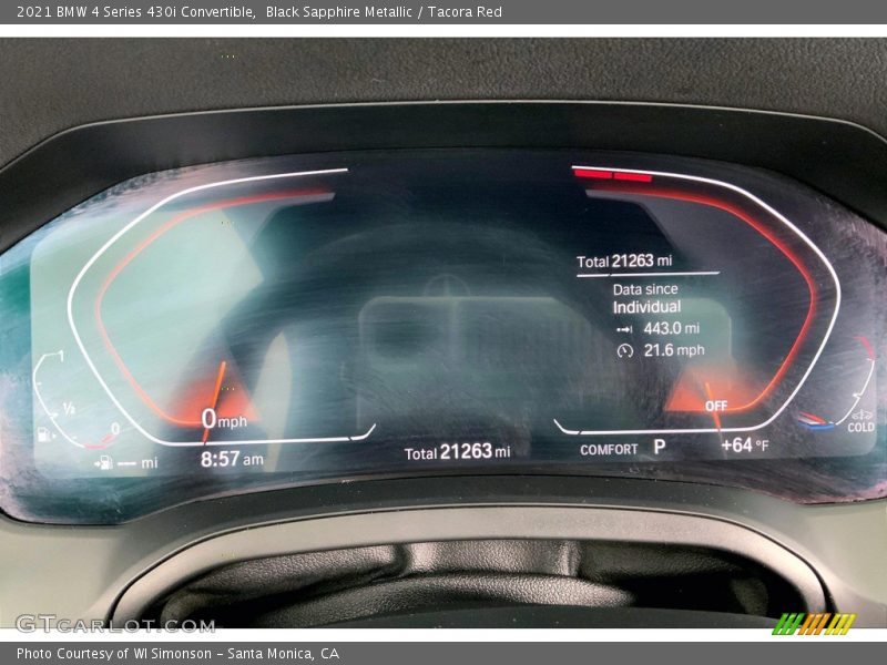  2021 4 Series 430i Convertible 430i Convertible Gauges