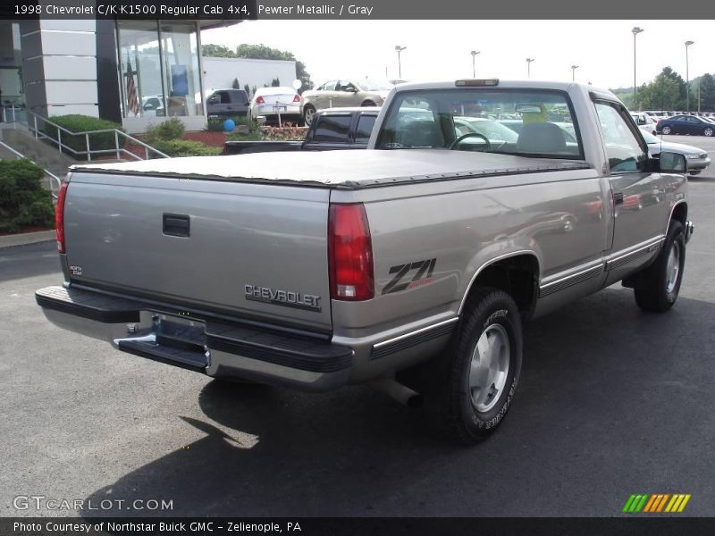 Pewter Metallic / Gray 1998 Chevrolet C/K K1500 Regular Cab 4x4