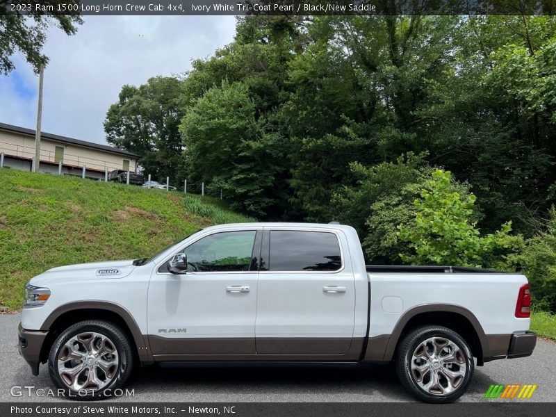  2023 1500 Long Horn Crew Cab 4x4 Ivory White Tri-Coat Pearl