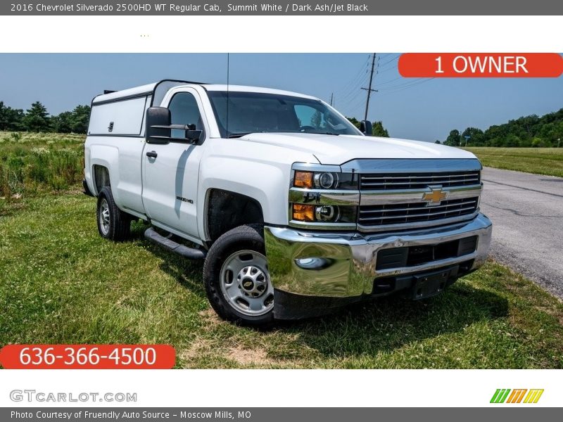 Summit White / Dark Ash/Jet Black 2016 Chevrolet Silverado 2500HD WT Regular Cab