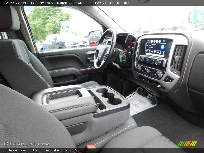Quicksilver Metallic / Jet Black 2019 GMC Sierra 1500 Limited SLE Double Cab 4WD