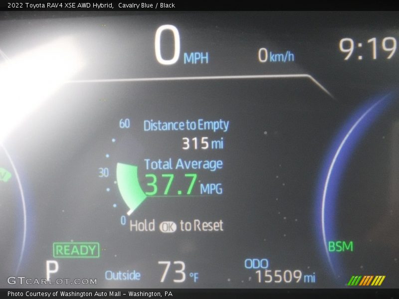 Cavalry Blue / Black 2022 Toyota RAV4 XSE AWD Hybrid