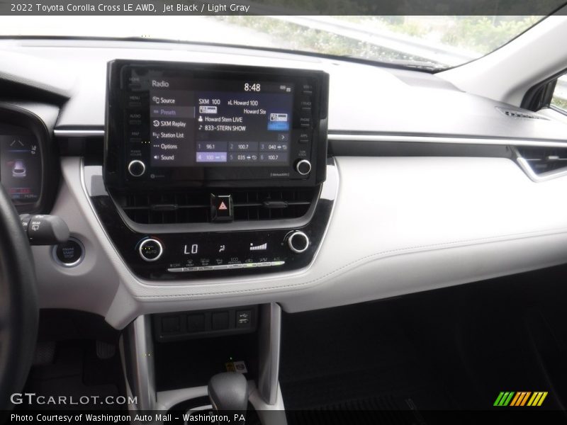 Dashboard of 2022 Corolla Cross LE AWD