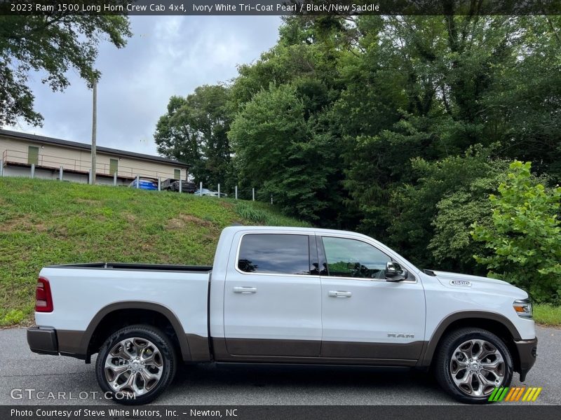  2023 1500 Long Horn Crew Cab 4x4 Ivory White Tri-Coat Pearl
