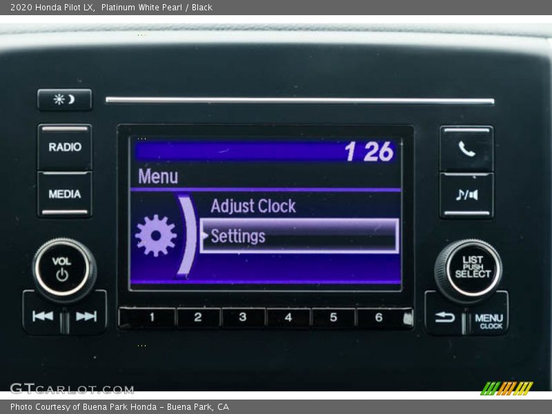 Controls of 2020 Pilot LX
