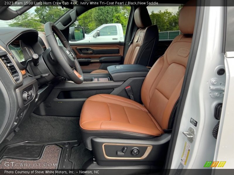  2023 1500 Long Horn Crew Cab 4x4 Black/New Saddle Interior