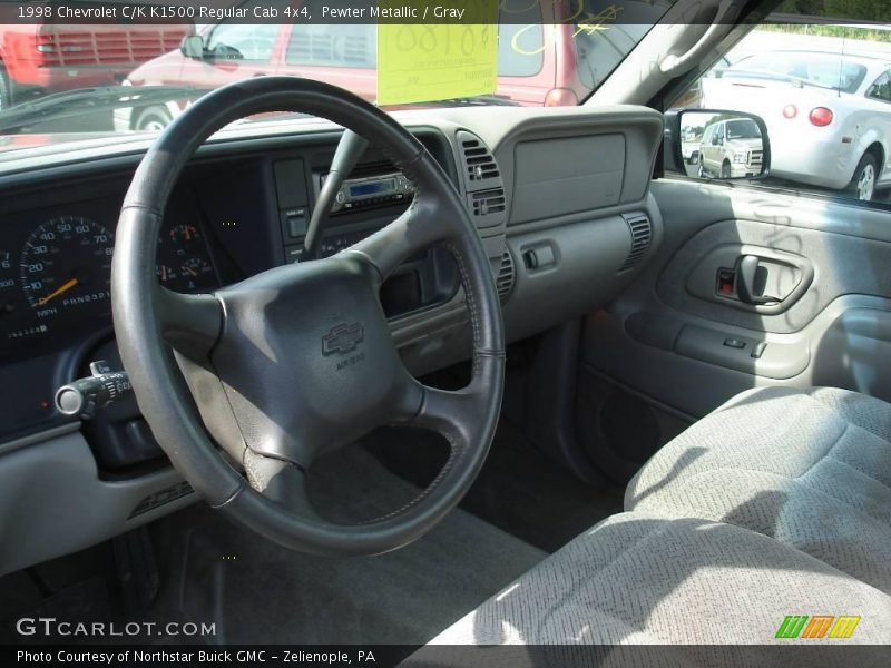 Pewter Metallic / Gray 1998 Chevrolet C/K K1500 Regular Cab 4x4