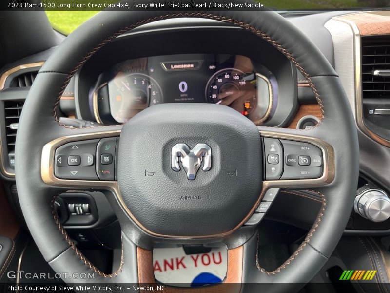  2023 1500 Long Horn Crew Cab 4x4 Steering Wheel