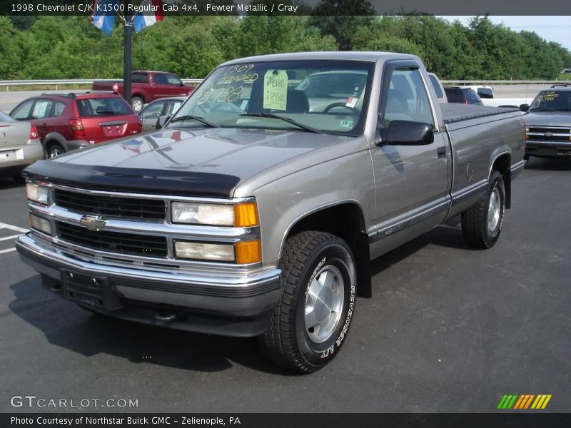 Pewter Metallic / Gray 1998 Chevrolet C/K K1500 Regular Cab 4x4