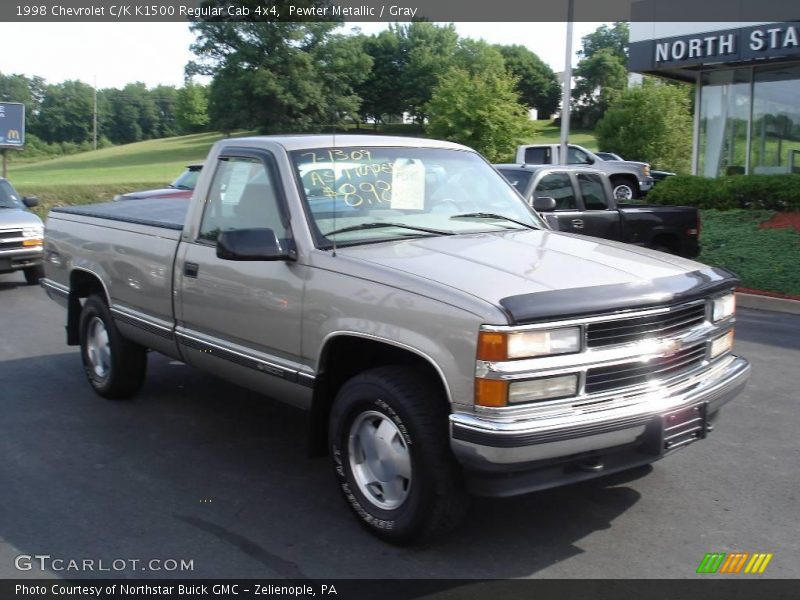 Pewter Metallic / Gray 1998 Chevrolet C/K K1500 Regular Cab 4x4