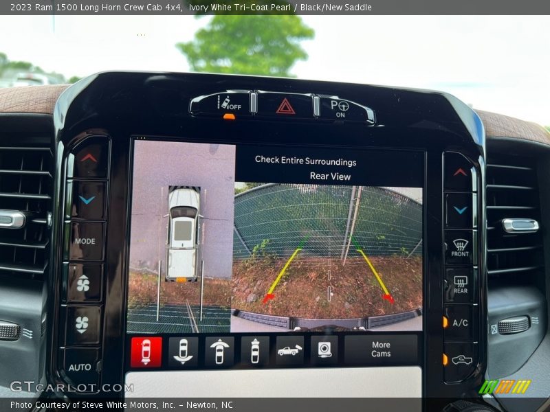 Ivory White Tri-Coat Pearl / Black/New Saddle 2023 Ram 1500 Long Horn Crew Cab 4x4