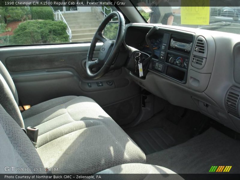 Pewter Metallic / Gray 1998 Chevrolet C/K K1500 Regular Cab 4x4